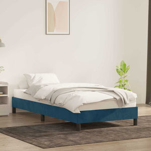 Bettgestell Dunkelblau Samt 90x210 cm
