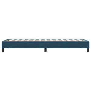 Bettgestell Dunkelblau Samt 90x210 cm