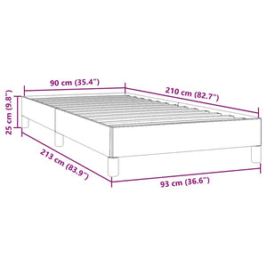 Rosa Samt Bettgestell 90x210 cm