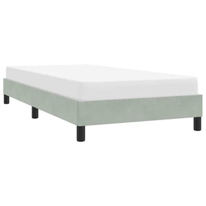 Bettgestell Hellgrau 100x210 cm Samt