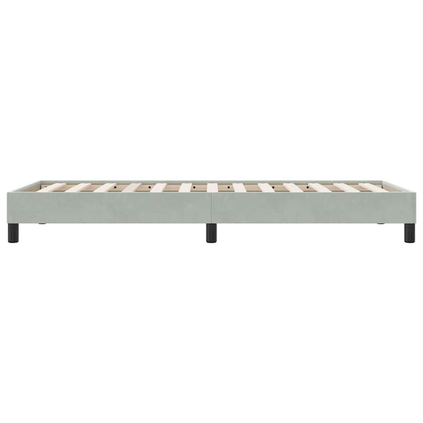 Bettgestell Hellgrau 100x210 cm Samt