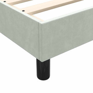 Bettgestell Hellgrau 100x210 cm Samt