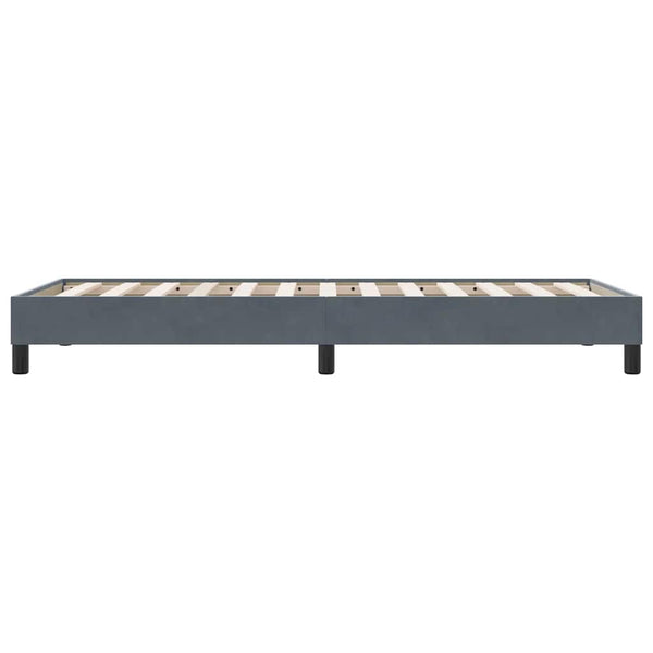 Bettgestell Dunkelgrau Samt 100x210 cm