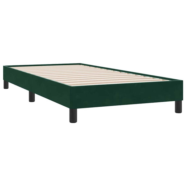 Bettgestell Dunkelgrün 100x210 cm Samt
