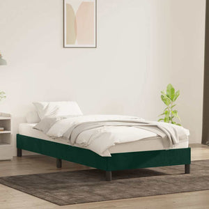 Bettgestell Dunkelgrün 100x210 cm Samt