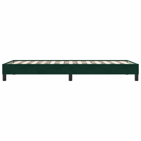 Bettgestell Dunkelgrün 100x210 cm Samt