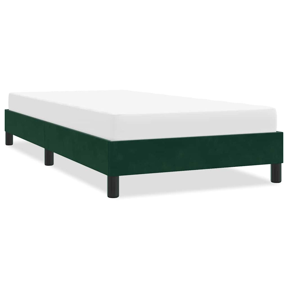 Bettgestell Dunkelgrün 100x210 cm Samt