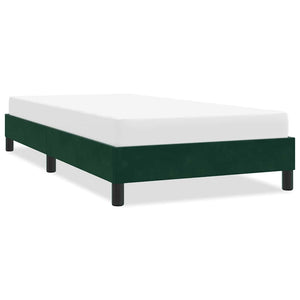 Bettgestell Dunkelgrün 100x210 cm Samt