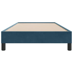 Dunkelblaues Samt Bettgestell 100x210 cm