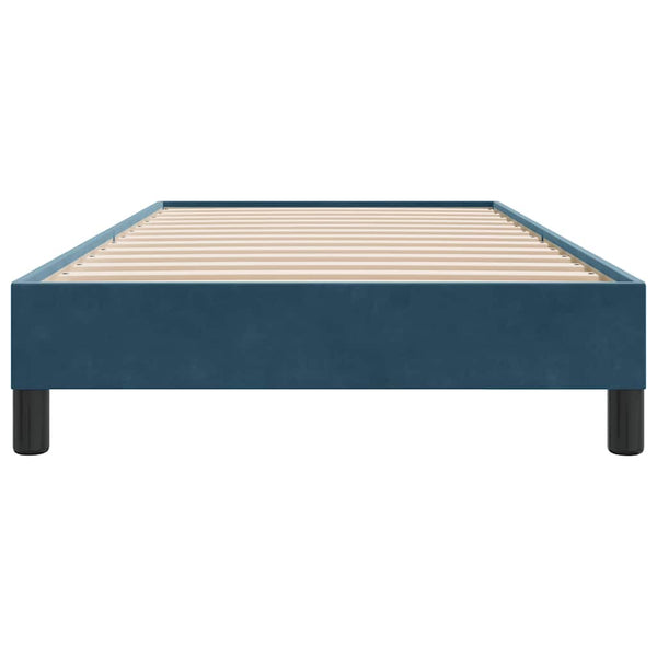 Dunkelblaues Samt Bettgestell 100x210 cm
