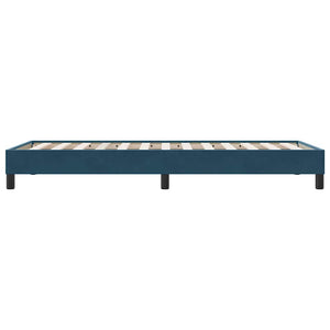 Dunkelblaues Samt Bettgestell 100x210 cm