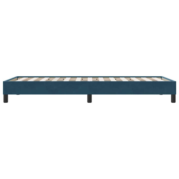 Dunkelblaues Samt Bettgestell 100x210 cm