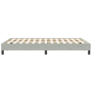 vidaXL Bed Frame without Mattress Light Gray 120x210 cm Velvet