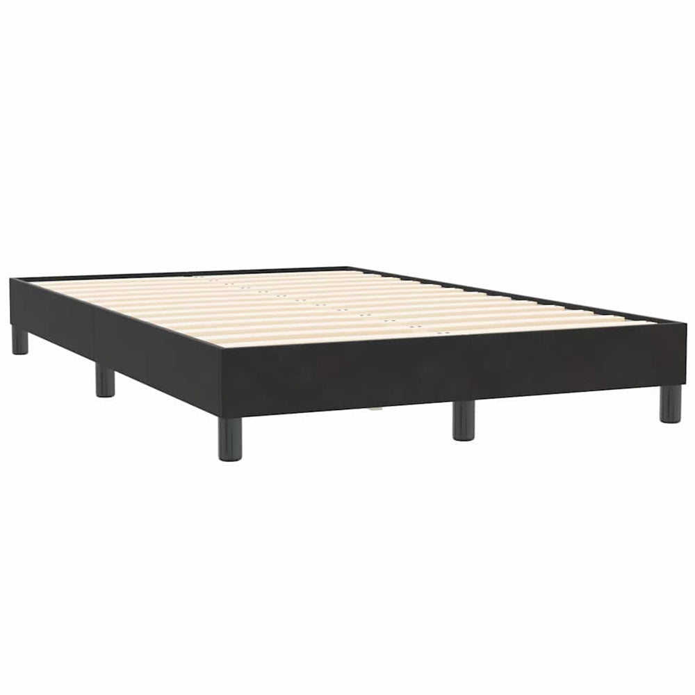 vidaXL Bed Frame without Mattress Black 120x210 cm Velvet