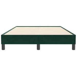 Dunkelgrünes Samt Bettgestell 120x210 cm