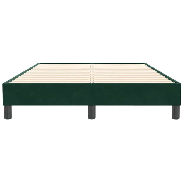 Dunkelgrünes Samt Bettgestell 120x210 cm