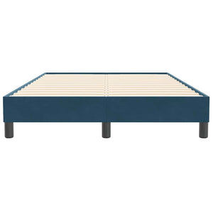 Dunkelblaues Samt Bettgestell 120x210 cm