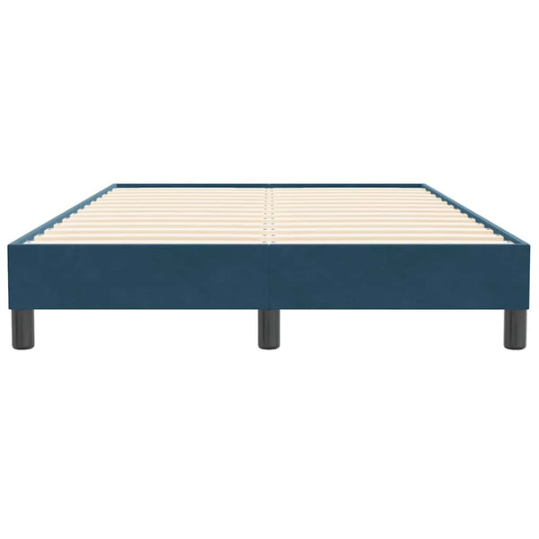 Dunkelblaues Samt Bettgestell 120x210 cm