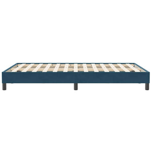 Dunkelblaues Samt Bettgestell 120x210 cm