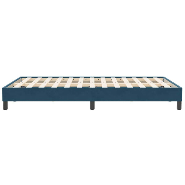 Dunkelblaues Samt Bettgestell 120x210 cm