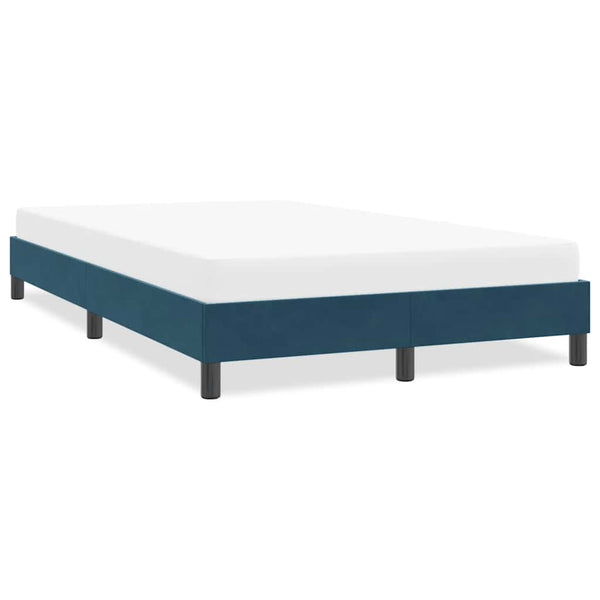 Dunkelblaues Samt Bettgestell 120x210 cm