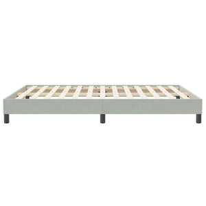 Bettgestell Samt Hellgrau 140x210 cm