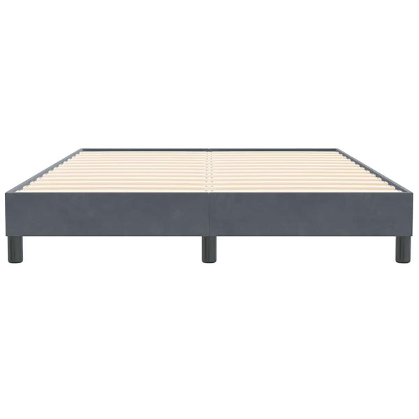 Dunkelgraues Samt Bettgestell 140x210 cm