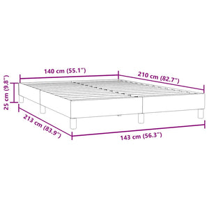 Dunkelgraues Samt Bettgestell 140x210 cm