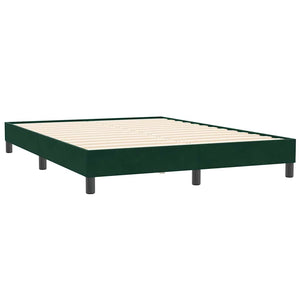 Bettgestell Samt Dunkelgrün 140x210 cm