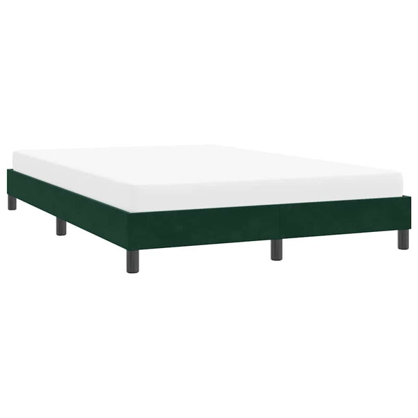 Bettgestell Samt Dunkelgrün 140x210 cm