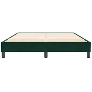 Bettgestell Samt Dunkelgrün 140x210 cm