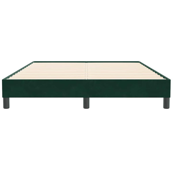 Bettgestell Samt Dunkelgrün 140x210 cm