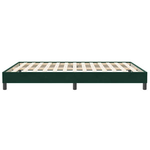 Bettgestell Samt Dunkelgrün 140x210 cm