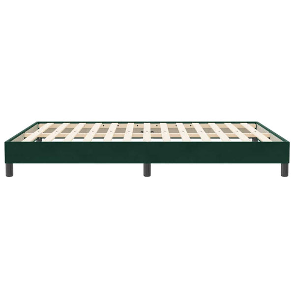 Bettgestell Samt Dunkelgrün 140x210 cm