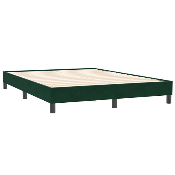 Bettgestell Samt Dunkelgrün 140x210 cm