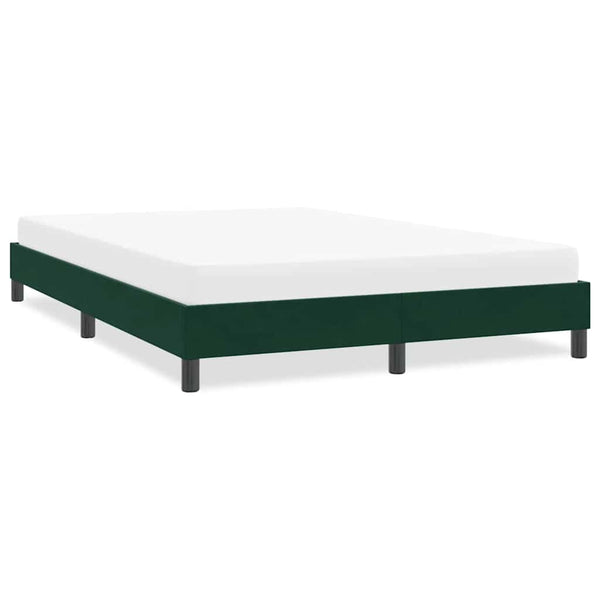 Bettgestell Samt Dunkelgrün 140x210 cm
