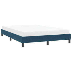 Bettgestell Dunkelblau 140x210 cm Samt