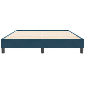 Bettgestell Dunkelblau 140x210 cm Samt