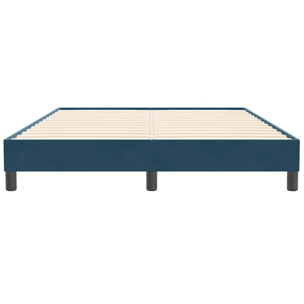 Bettgestell Dunkelblau 140x210 cm Samt