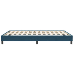 Bettgestell Dunkelblau 140x210 cm Samt