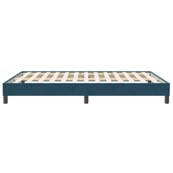 Bettgestell Dunkelblau 140x210 cm Samt