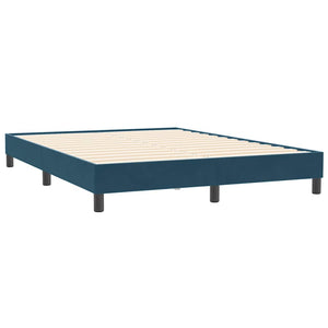 Bettgestell Dunkelblau 140x210 cm Samt