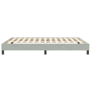 Bettgestell Samt Hellgrau 160x210 cm
