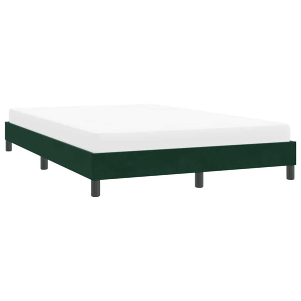Bettgestell Samt Dunkelgrün 160x210 cm