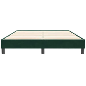Bettgestell Samt Dunkelgrün 160x210 cm