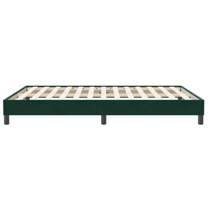 Bettgestell Samt Dunkelgrün 160x210 cm