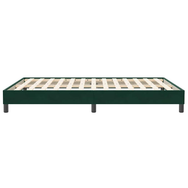 Bettgestell Samt Dunkelgrün 160x210 cm