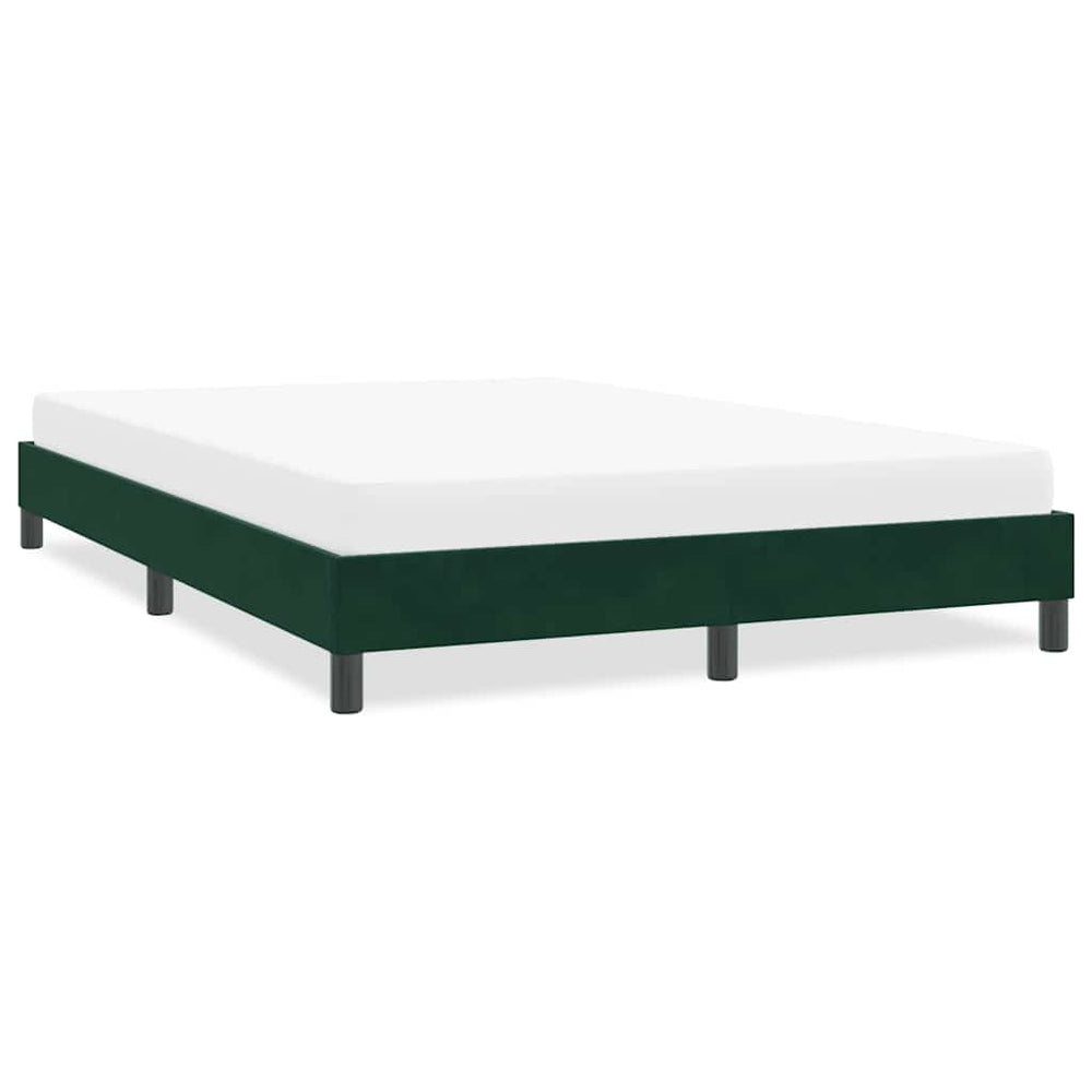 Bettgestell Samt Dunkelgrün 160x210 cm