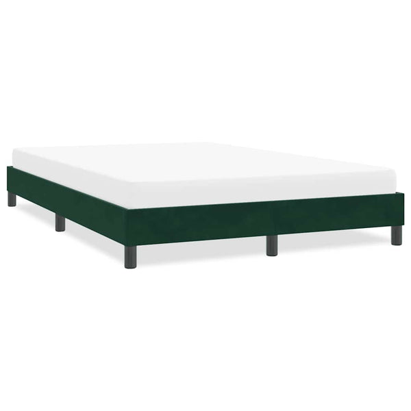 Bettgestell Samt Dunkelgrün 160x210 cm