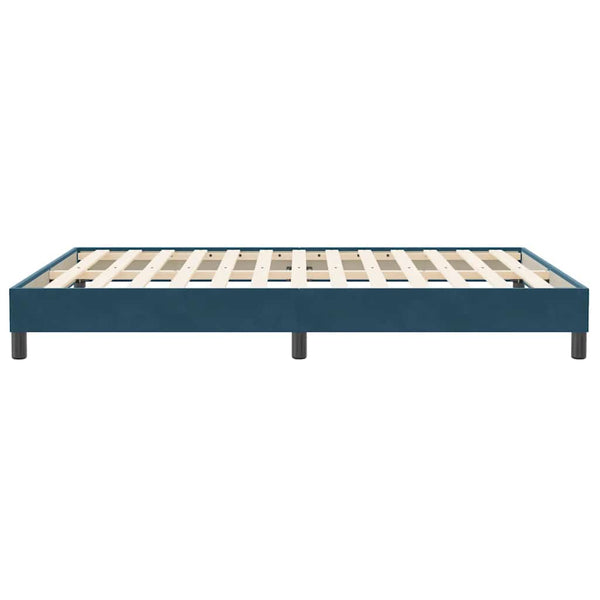 Bettgestell Dunkelblau 160x210 cm Samt